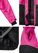 Tofarget skijakke med hette, Fuchsia Purple Comb, Packshot image number 3