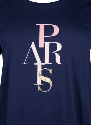 T-skjorte i bomull med teksttrykk, Medieval B. w. Paris, Packshot image number 2
