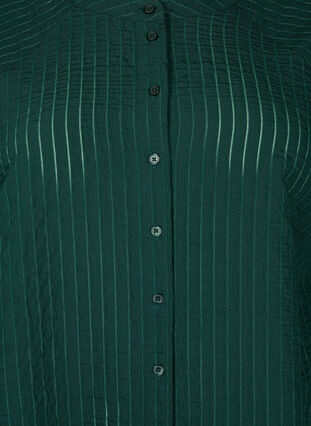 Lang viskose skjorte med stripete mønster, Scarab, Packshot image number 2