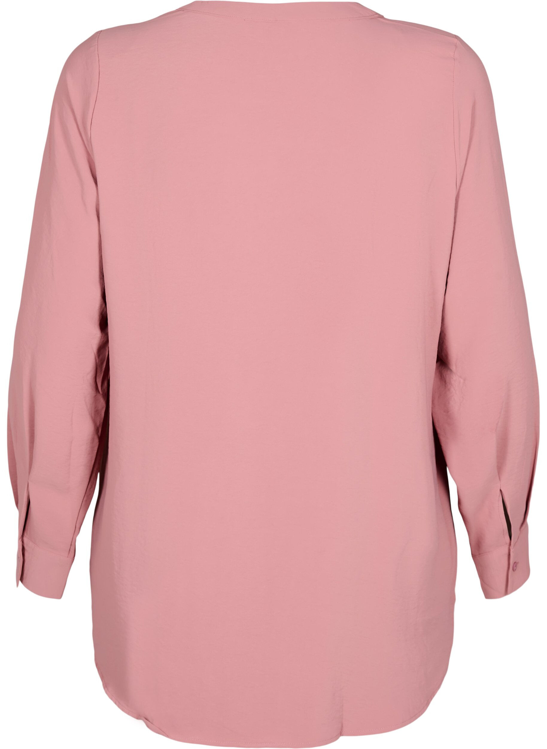 Zizzi FLASH - Skjortebluse med lange ermer, Rosa, Packshot image number 1