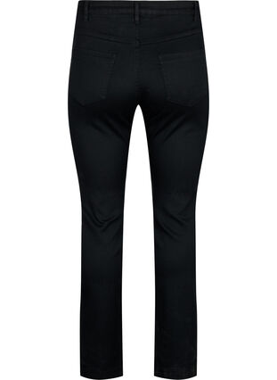 Slim fit Emily jeans med normal høyde i livet, Black, Packshot image number 1