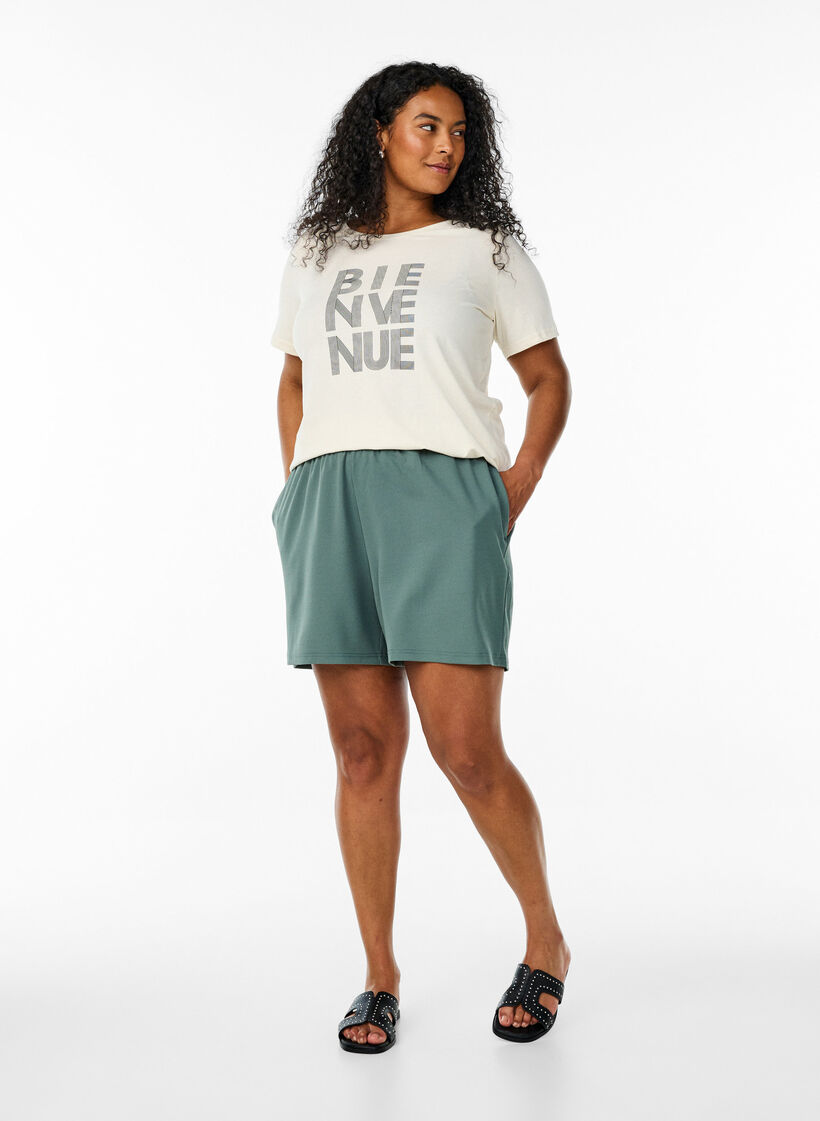 FLASH - T-skjorte med motiv, Vanilje, Model image number 1