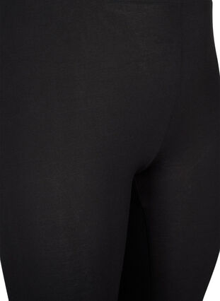 3/4-leggings i viskose med sløyfe, Black, Packshot image number 2