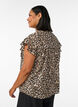 Ermel&oslash;s A-linje bomullsskjorte bluse, Brun, Model image number 2