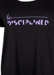 Trenings-t-skjorte med trykk, Black w. Disciplined, Packshot image number 2