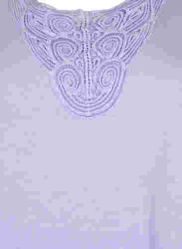 Ermeløs topp av bomull, Lavender, Packshot image number 2