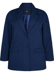 Klassisk blazer med knappelukking, Navy Blazer