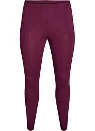 Basis leggings i viskose, Mørk Bordeaux
