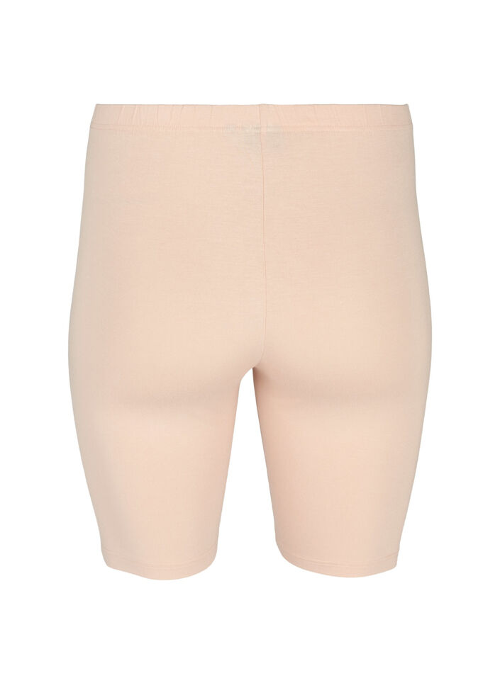 Ensfargede standard sykkelshorts, Beige, Packshot image number 1