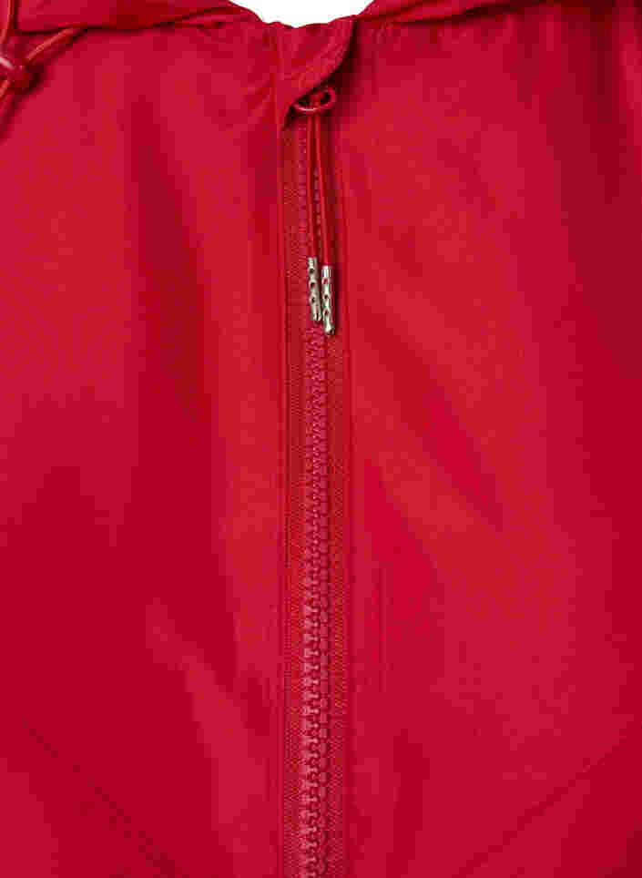 Kort jakke med hette og justerbar bunn, Tango Red, Packshot image number 2