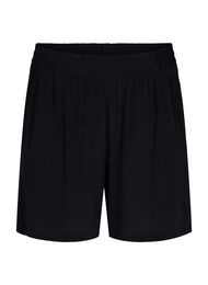 Løstsittende shorts med blomstermønster, Black