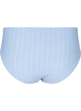 Zizzi Bikinitruser med tai-snitt og strukturert mønster, Blå, Packshot image number 1