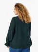 Langermet bluse med V-hals, Scarab, Model image number 1