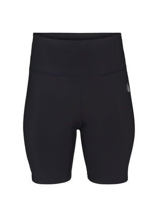 Zizzi Tettsittende treningsshorts, Svart, Packshot image number 0