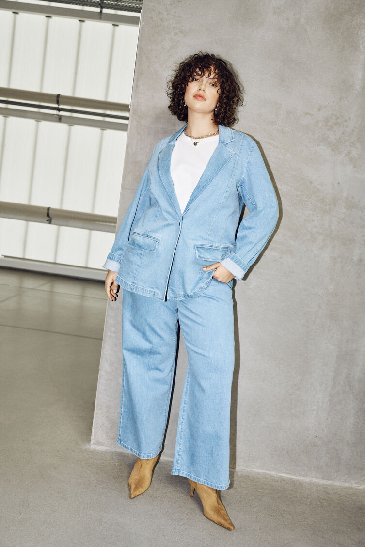 Denimblazer-look, , Model