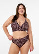 Leopardmønstret brazilian-bikinitruse, Beige, Model image number 0
