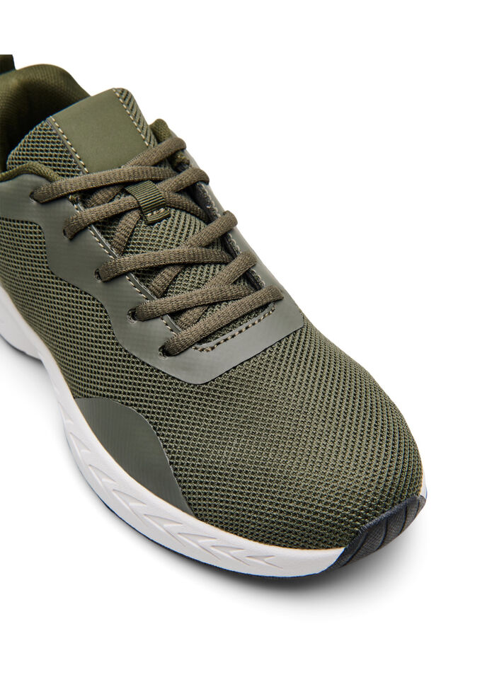 Wide fit - Mesh sneakers, Forest Night, Packshot