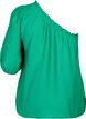 One-shoulder bluse i viskose, Grønn, Packshot image number 1