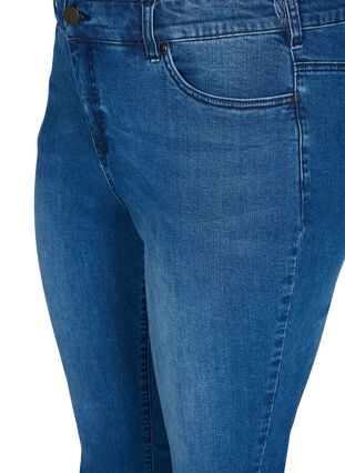 Super slim Amy jeans med sløyfe, Dark blue, Packshot image number 2