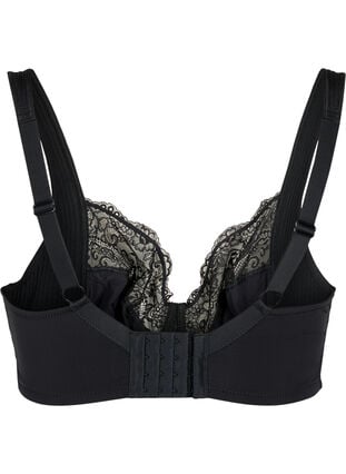 Zizzi Heldekkende BH med polstrede stropper, Black, Packshot image number 1
