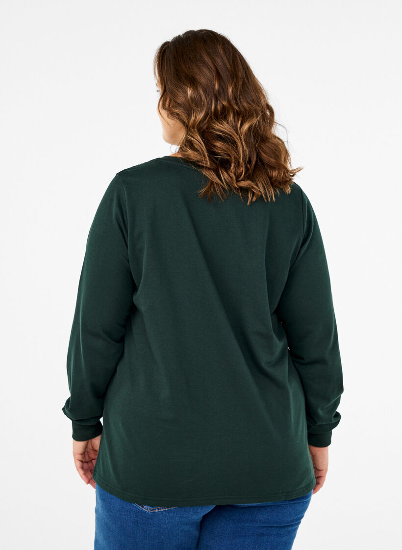 Genser med blondedetaljer, Scarab, Model image number 1