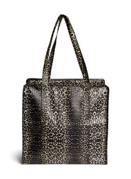 Handlepose med glidelås, Grey Leopard AOP