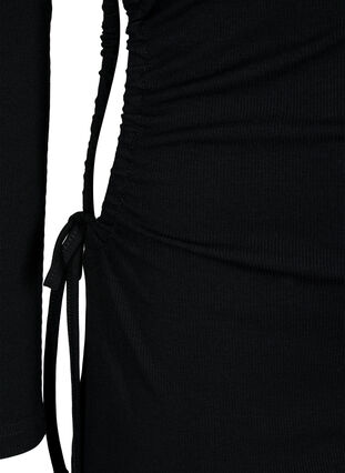 Zizzi Tettsittende kjole med utskjæring, Black, Packshot image number 3