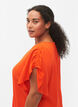 Kortermet bluse med rynke-detaljer, Orange.com, Model image number 2