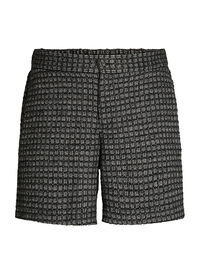 Loose fit boucléshorts med lommer, Svart Loose fit boucléshorts med lommer