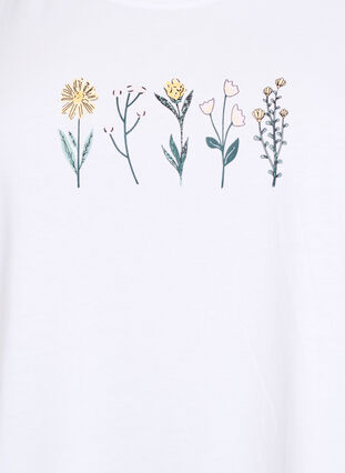 Zizzi FLASH - T-skjorte med motiv, Bright W Multi Flow, Packshot image number 2