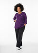 Treningsbluse med 3/4-ermer, Lilla, Model image number 1