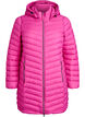 Lett jakke med lommer og avtakbar hette, Rosa, Packshot image number 0
