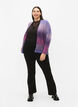 Melange strikket cardigan med knapper, Pansy Mel. Comb, Model image number 4