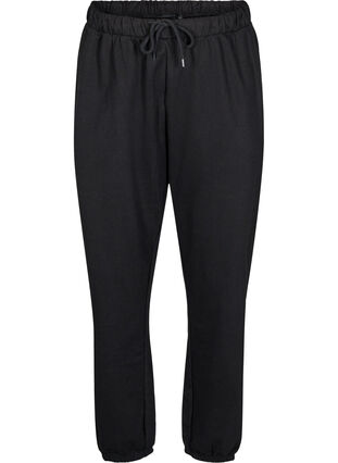 Zizzi Joggebukser med lommer, Svart, Packshot image number 0