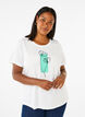 FLASH - T-skjorte med motiv, Bright White Flower, Model image number 0