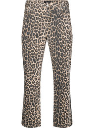 Straight fit jeans med sebraprint, Leo AOP L : 78