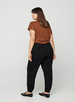 Løse bukser med lommer, Black, Model image number 0