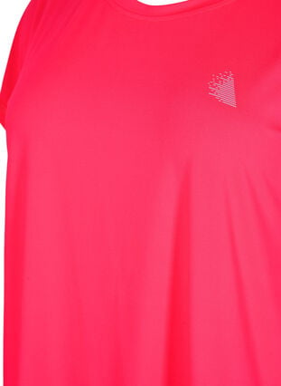 Kortermet trenings-T-skjorte, Neon Diva Pink, Packshot image number 2