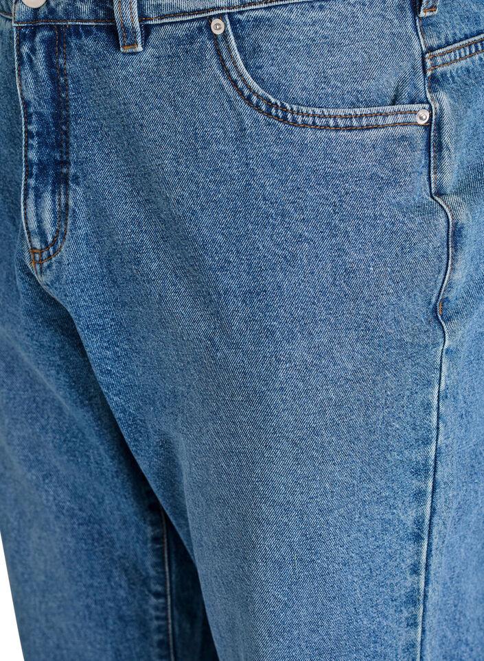 Mille Mom Fit Jeans med h&oslash;y midje, Bl&aring;, Packshot image number 2