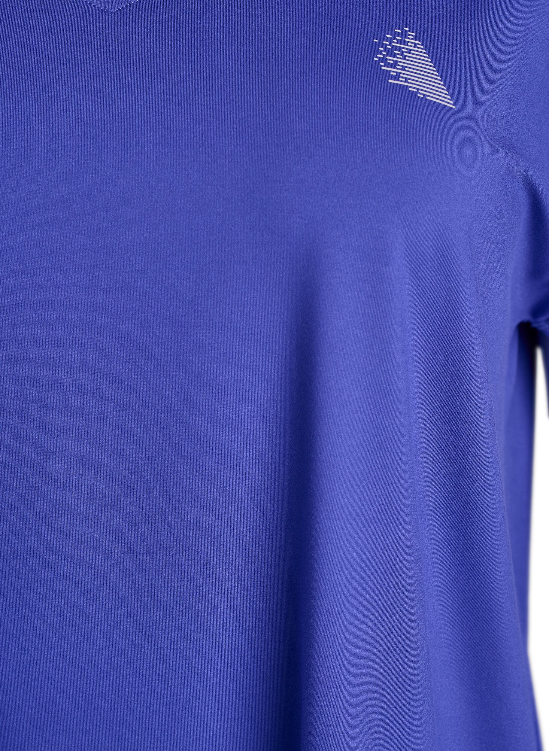 ZizziT-skjorte til trening med V-hals, Lilla, Packshot image number 2