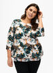 Viskosebluse med trykk, Duck Gr. Forest AOP, Model image number 0