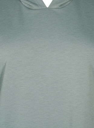 Kortermet kjole i modalblandet sweatshirtkvalitet., Chinois Green, Packshot image number 2