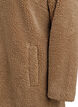 Myk teddyjakke med knapper og krage, Brun, Packshot image number 3