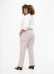 Stripete cargojeans med rett passform, Rose White Stripe, Model image number 1