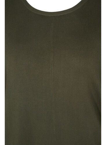 Strikket tunika i en viskoseblanding, Forest Night, Packshot image number 2
