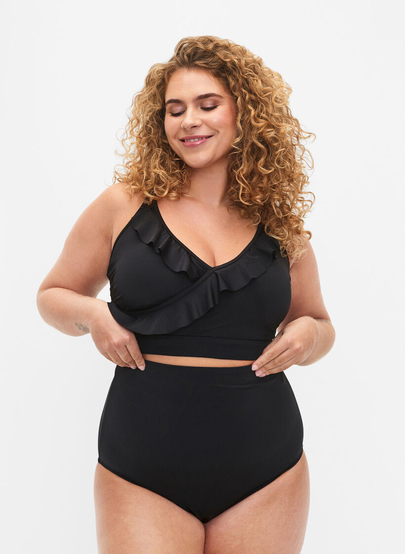 Bikinitruse med ekstra høyt liv, Black, Model