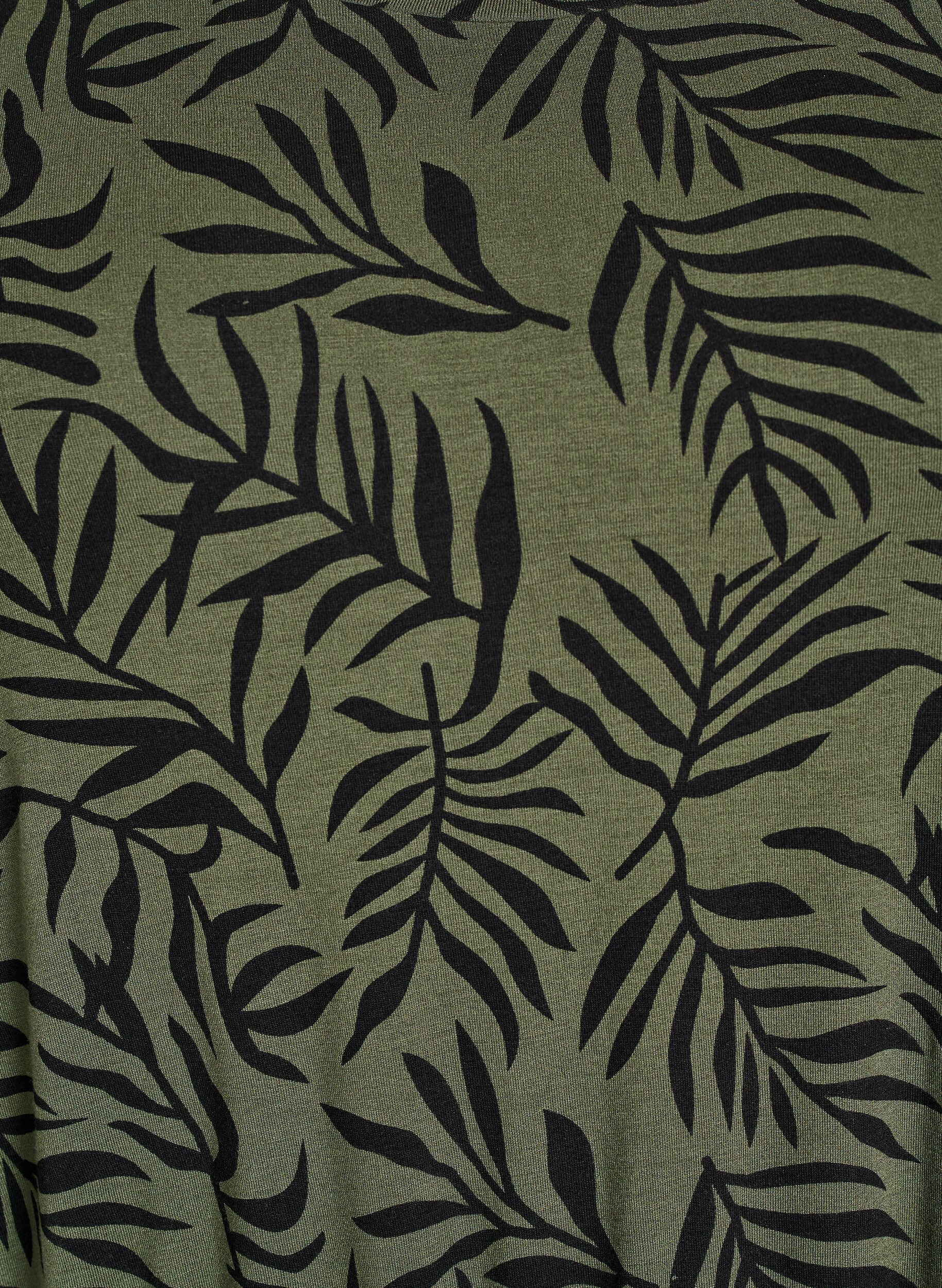 Zizzi Midilang jerseykjole med knytebelte i livet, Gr&oslash;nn, Packshot image number 2