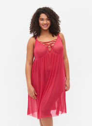 Nattkjole i mesh med string, Jazzy, Model