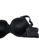 Formstøpt BH med fløyelsmønster, Svart, Packshot image number 3