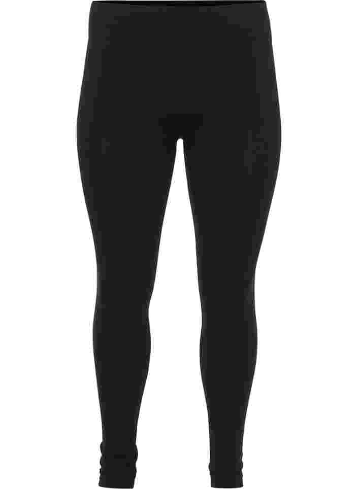 Sømløse leggings, Black, Packshot image number 0